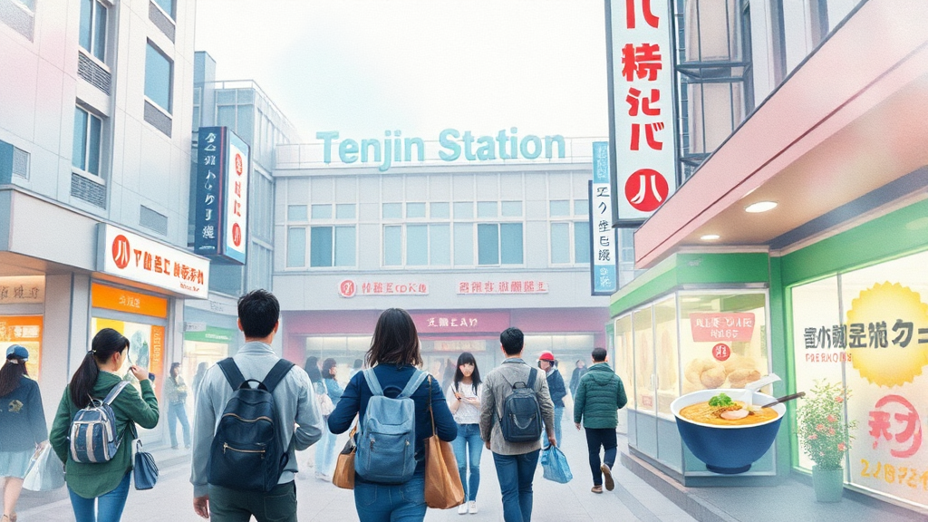 위치 & 주변 정보: 완벽한 입지 (watercolor 스타일)