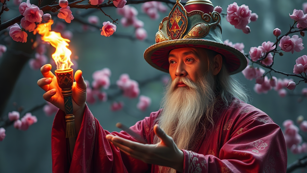 매화도령과 만천주월신당에 대한 궁금증 해소 (realistic 스타일)