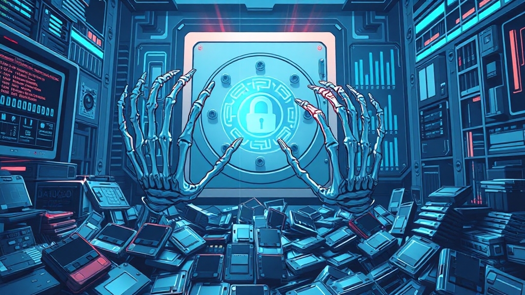 유심 보안, 왜 중요하고 어떤 위험이 있을까요? (illustration 스타일)