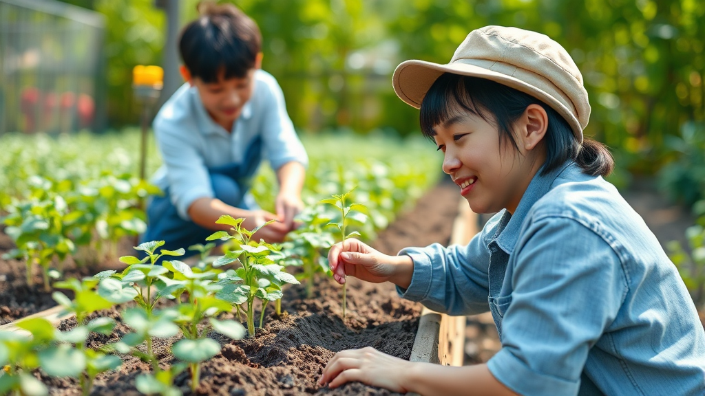 주말농장 비용 및 지원 사항 (realistic 스타일)