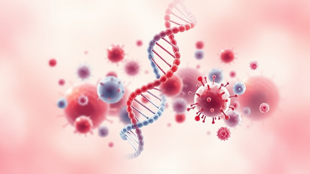 난소암 치료 최신 동향 (watercolor 스타일)