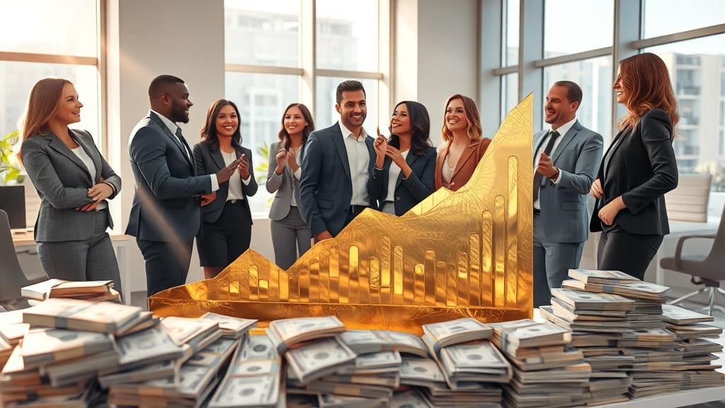 연봉 상승 추세 & 변화 요인 (realistic 스타일)