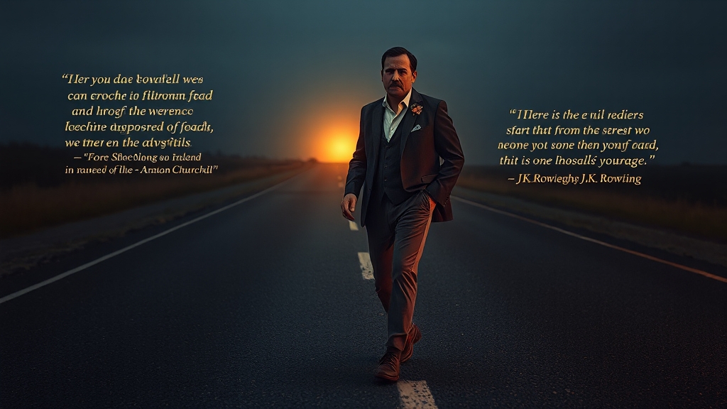 고난 속 용기 얻는 법 (realistic 스타일)