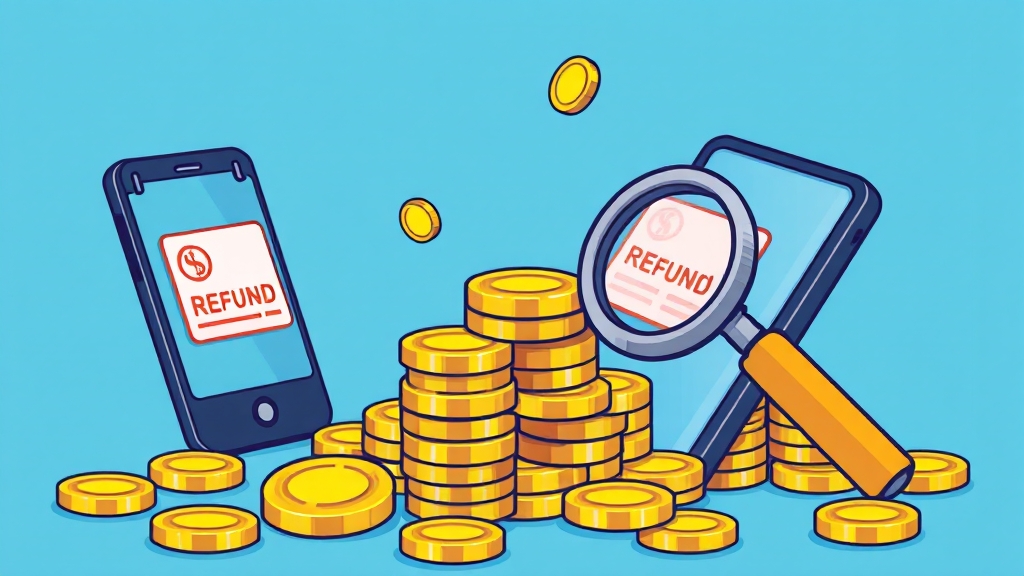 환급 대상 및 유의사항 (cartoon 스타일)