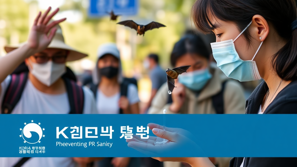 국내 니파 바이러스 대응 (realistic 스타일)