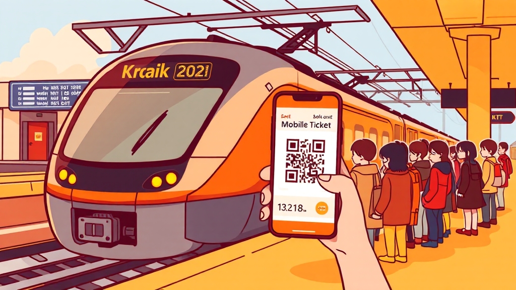 KTX 예매 방법 총정리 (cartoon 스타일)