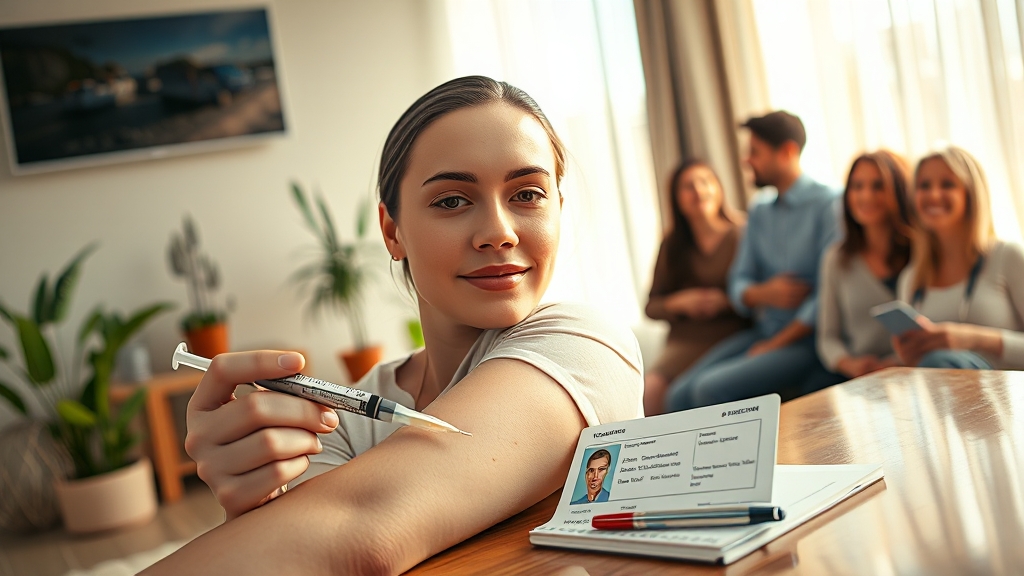 접종 장소, 준비물, 예약 방법 (realistic 스타일)