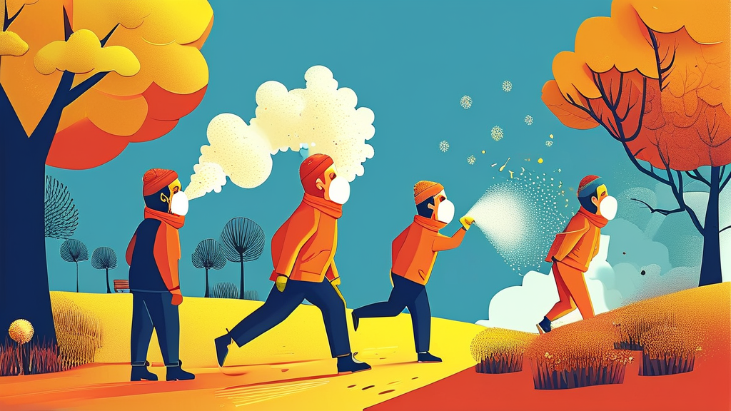 알레르기 비염, 증상으로 빠르게 파악하기 (cartoon 스타일)