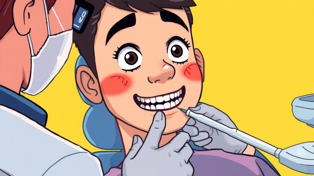 잇몸 염증 자가 관리법 (cartoon 스타일)