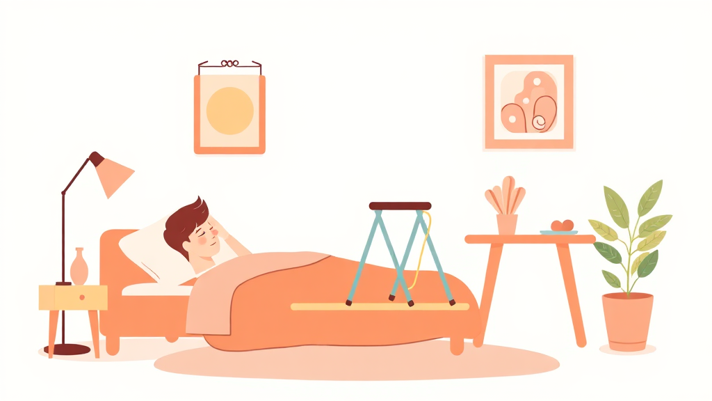 생활 습관 변화로 식욕 조절하기 (illustration 스타일)