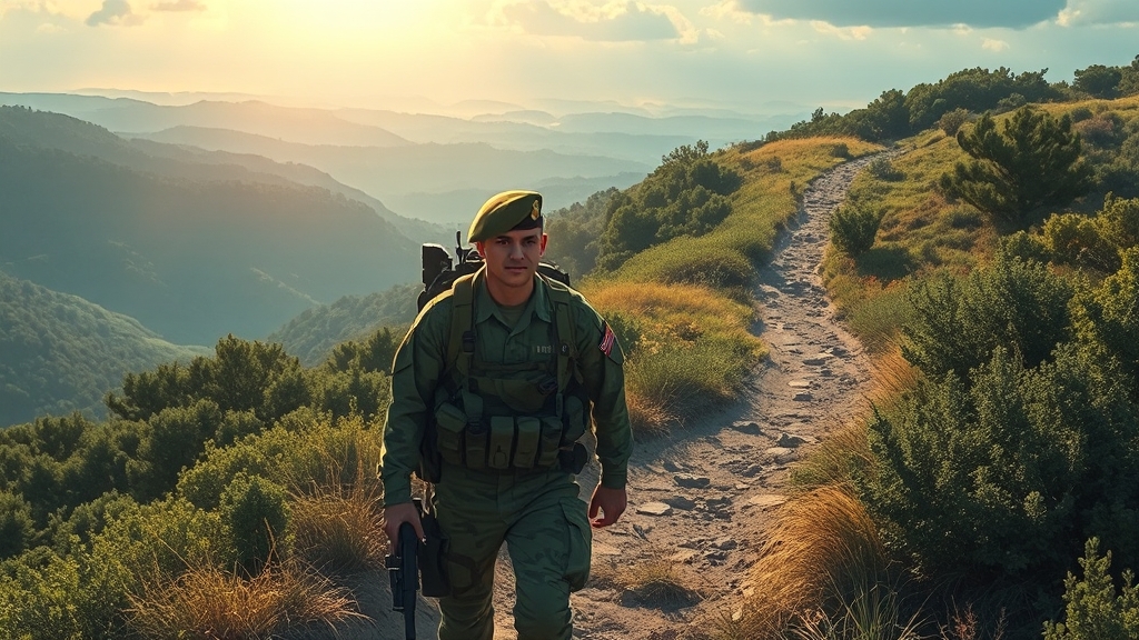 군대 꿈: 길몽 vs 흉몽? (realistic 스타일)