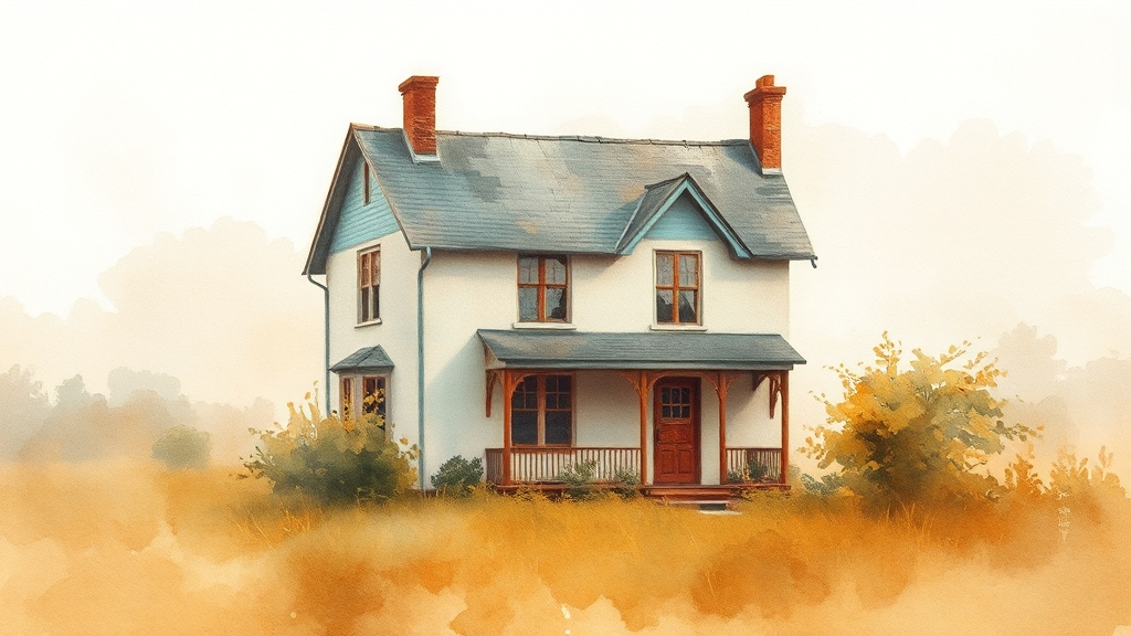 상속 주택 처분 시 특례 (watercolor 스타일)