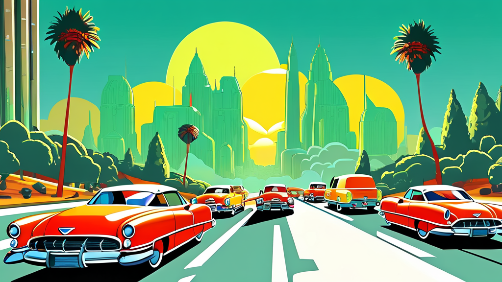 요일별 차량 운행 제한: 홀수와 짝수의 비밀 (cartoon 스타일)