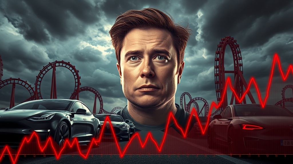 테슬라 주가 변동 요인 분석 (realistic 스타일)