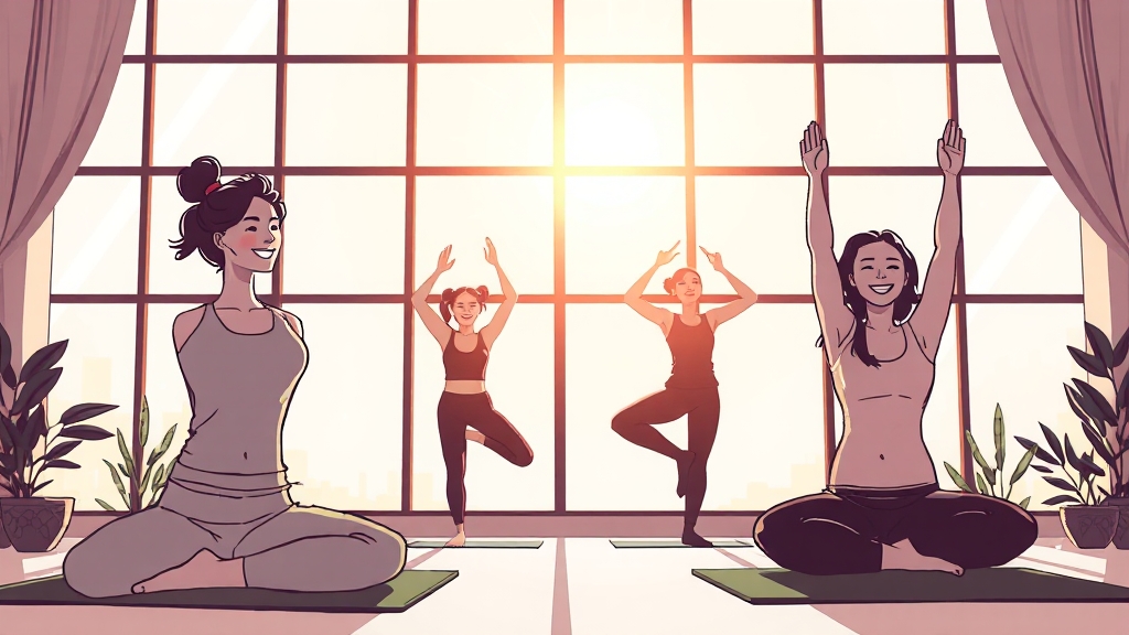 요가·필라테스, 가격 공개 의무화! (illustration 스타일)