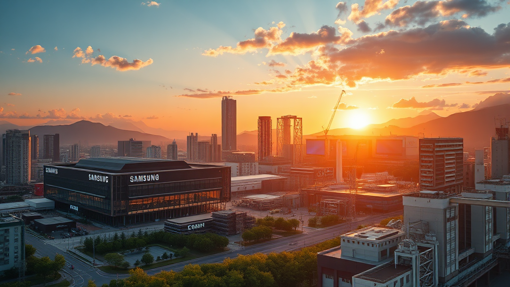 삼성전자 vs SK하이닉스: 시가총액으로 본 기업 가치와 미래 전망 4 국내 반도체 양대 산맥, 삼성전자와 SK하이닉스 현황 (realistic 스타일)