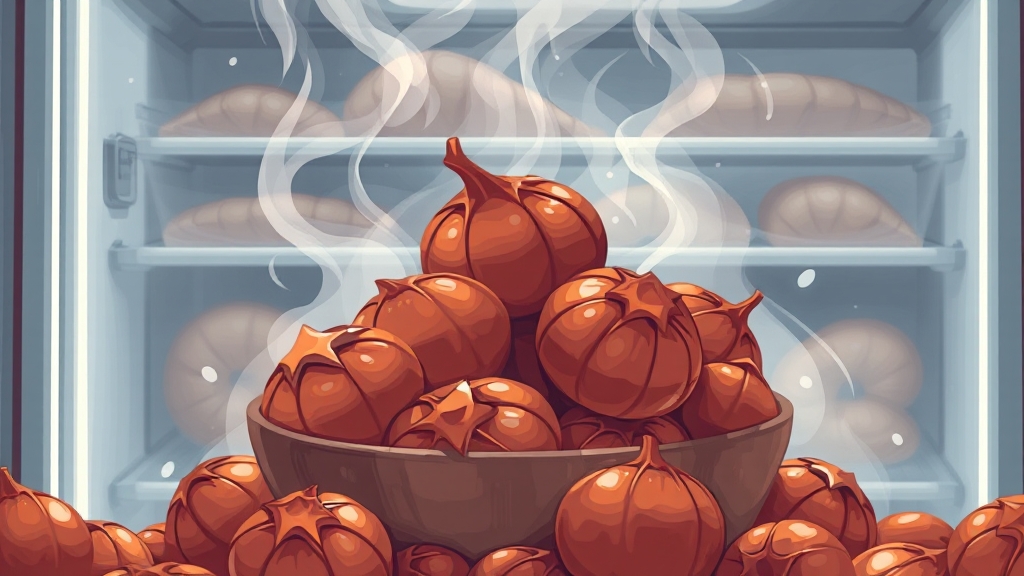 삶은 밤 보관법: 맛과 신선도 유지 (illustration 스타일)