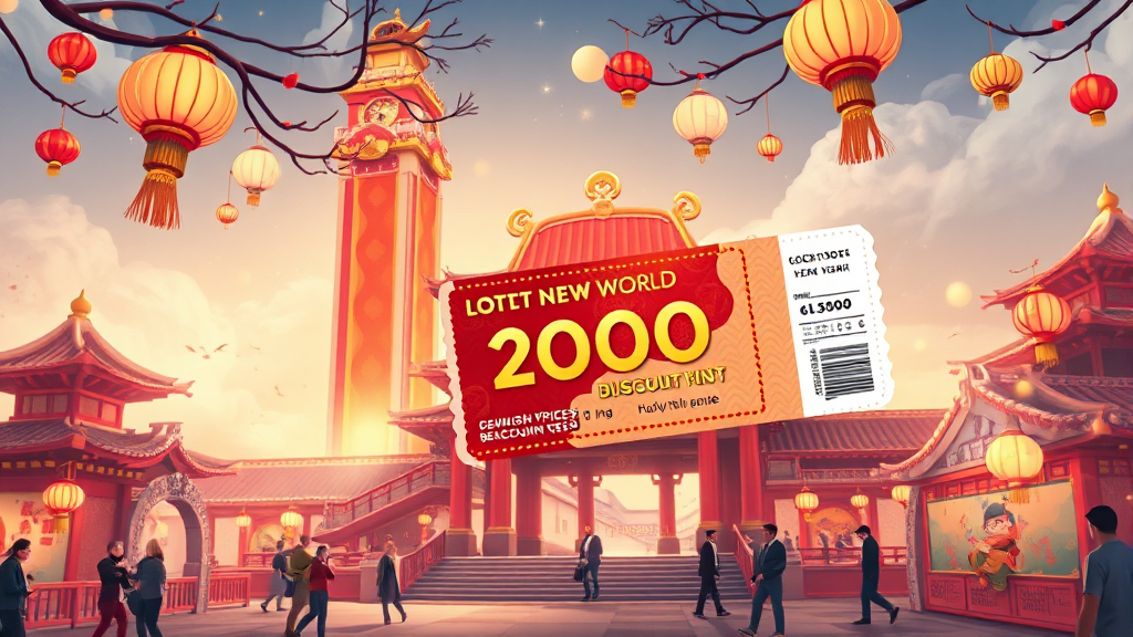 2026년 설날 롯데월드 자유이용권, 최저가 구매 전략 (realistic 스타일)