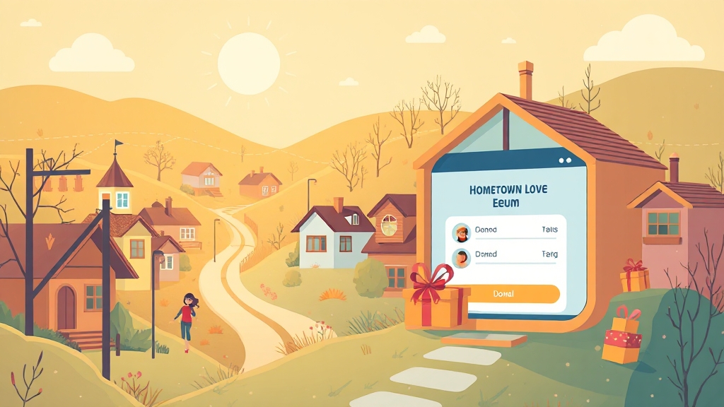 고향사랑e음 플랫폼 활용법 (illustration 스타일)