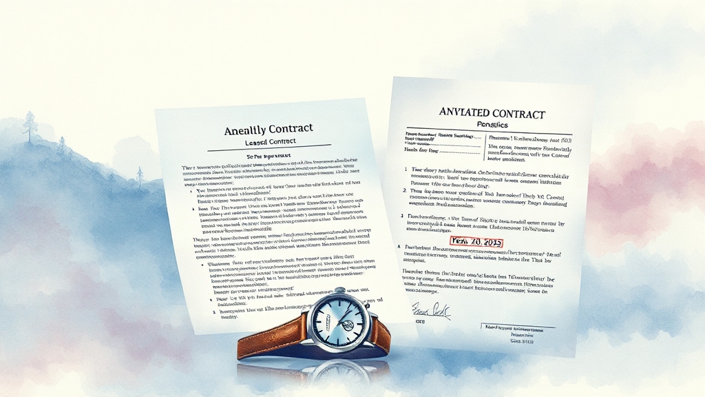 신고 기한 및 과태료 (watercolor 스타일)