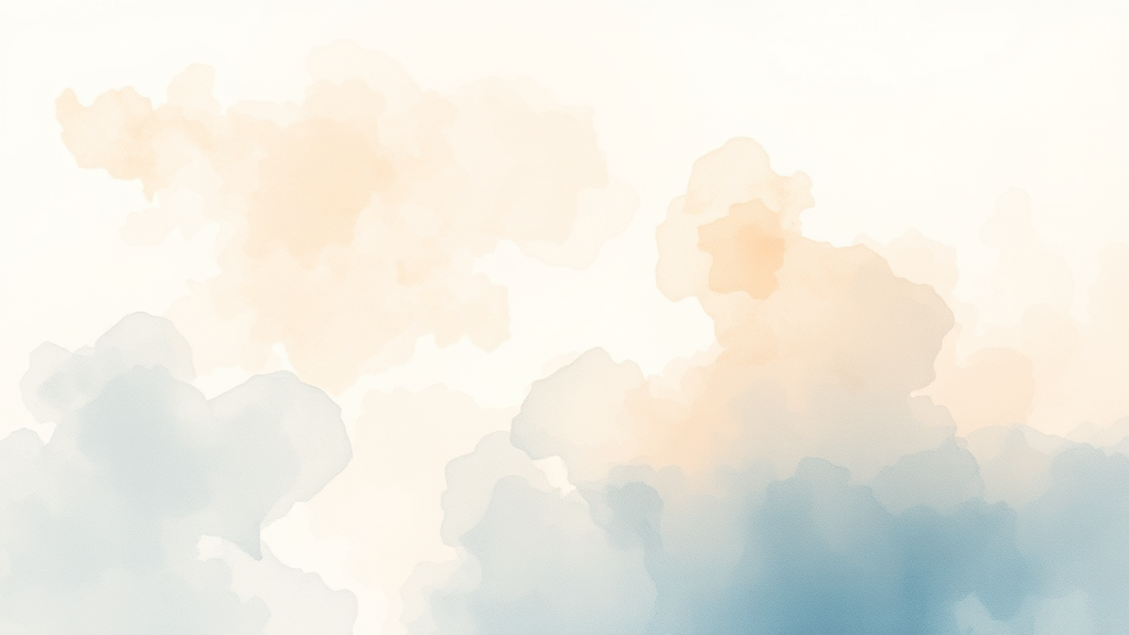 투자 심리 위축, 주가 하락의 숨은 원인 (watercolor 스타일)