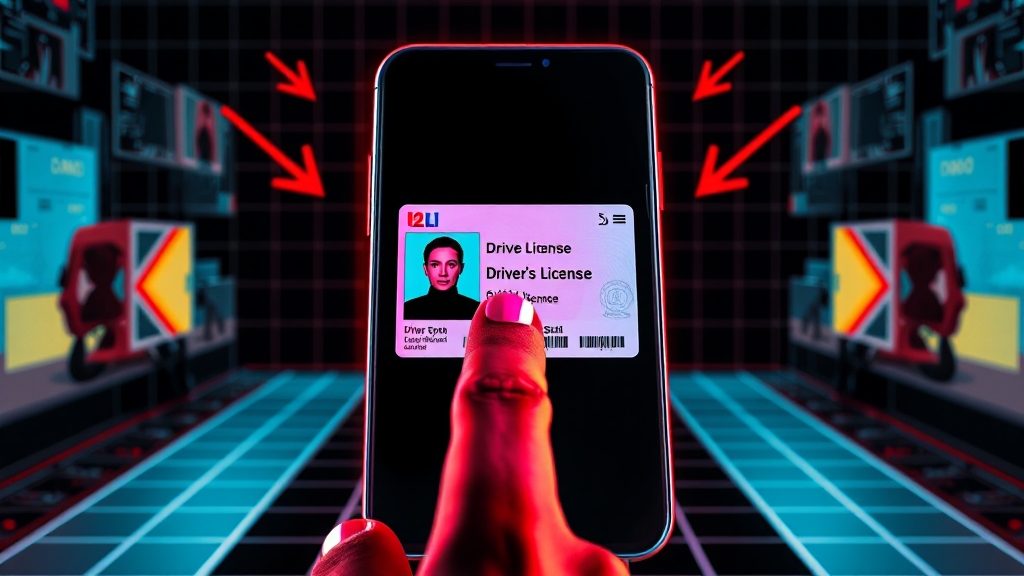 모바일 면허증 활용법 (popart 스타일)