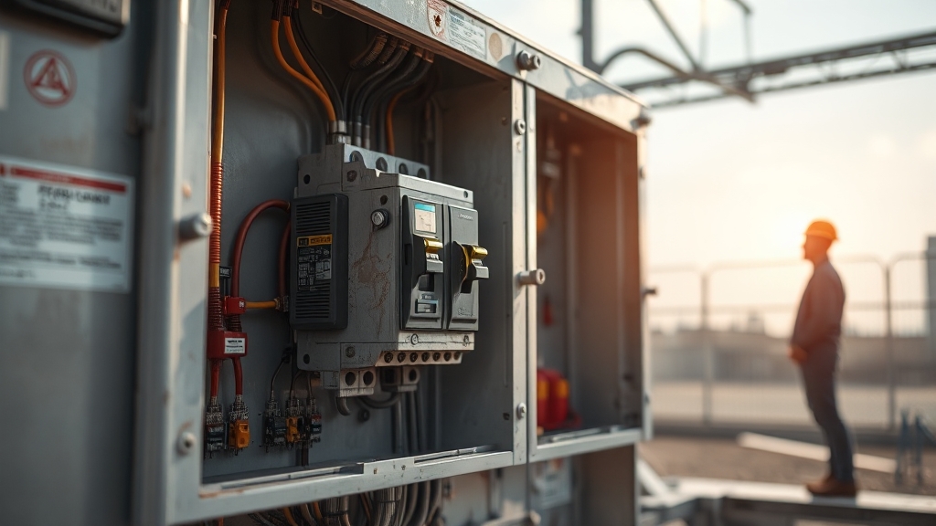 누전 차단기 점검 및 교체 시기 (realistic 스타일)