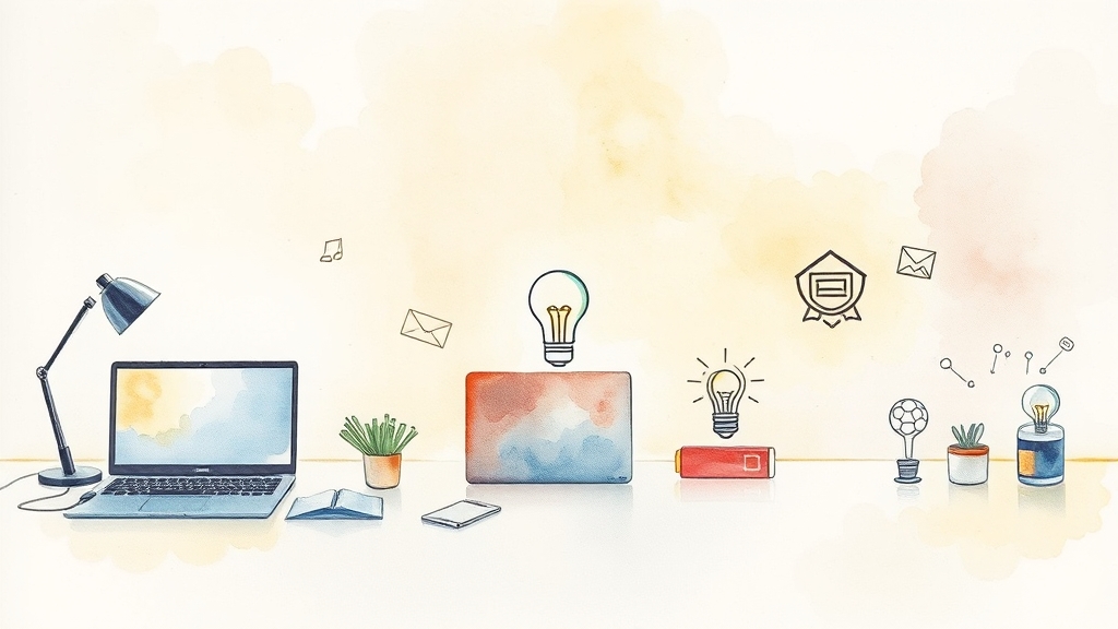 초보 맞춤 재택 부업 TOP 5 (watercolor 스타일)