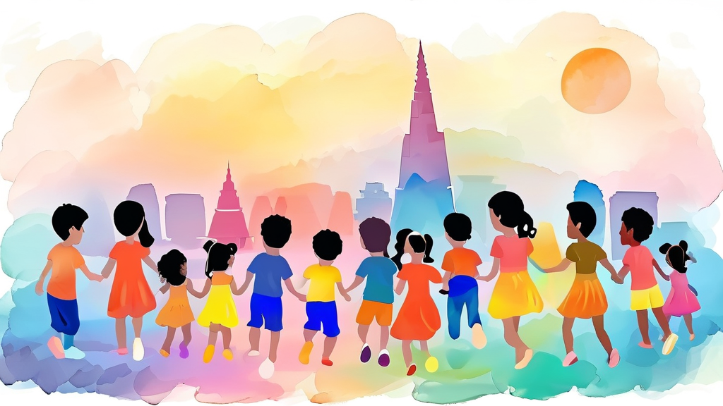 아이와 함께 특별한 추억 만들기: 부모님을 위한 행사 정보 (watercolor 스타일)