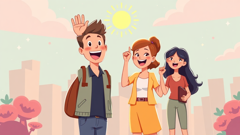 취업 지원금 종류 (cartoon 스타일)