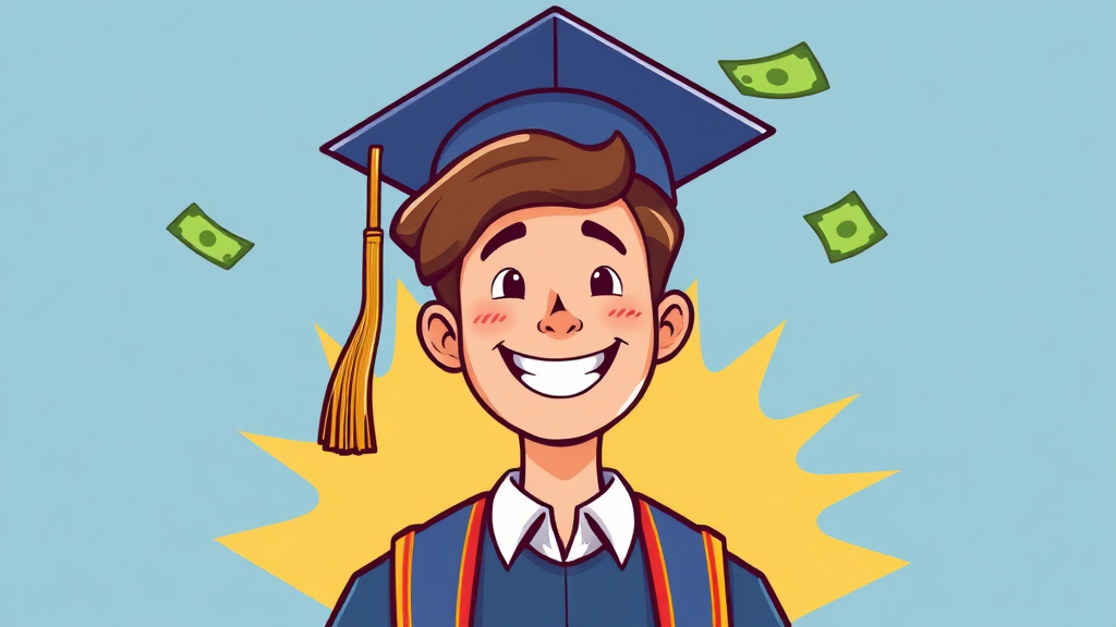 학자금 이자 지원, 왜 중요할까? (cartoon 스타일)