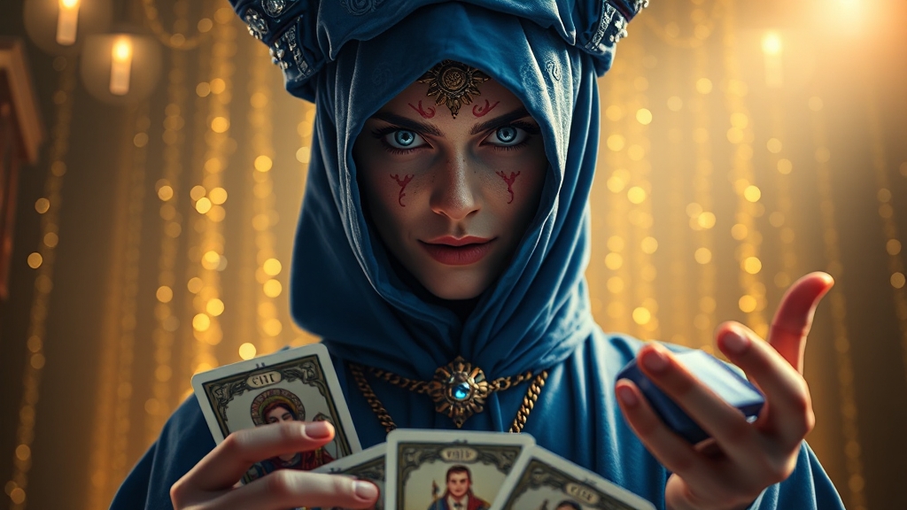 행운의 요소: 컬러 & 타로 (realistic 스타일)