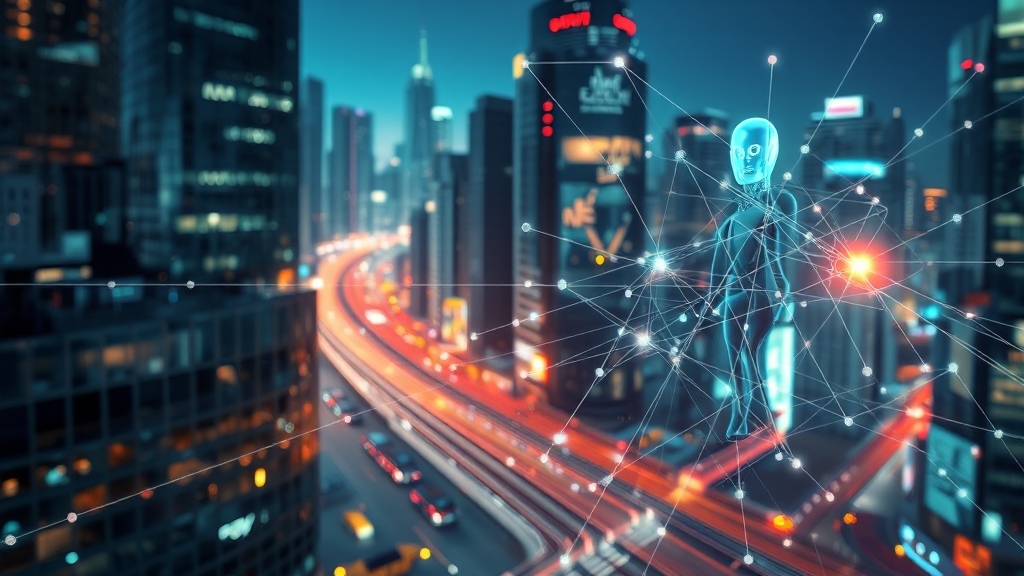 AI 에이전트 기반 비즈니스 프로세스 혁신 (realistic 스타일)