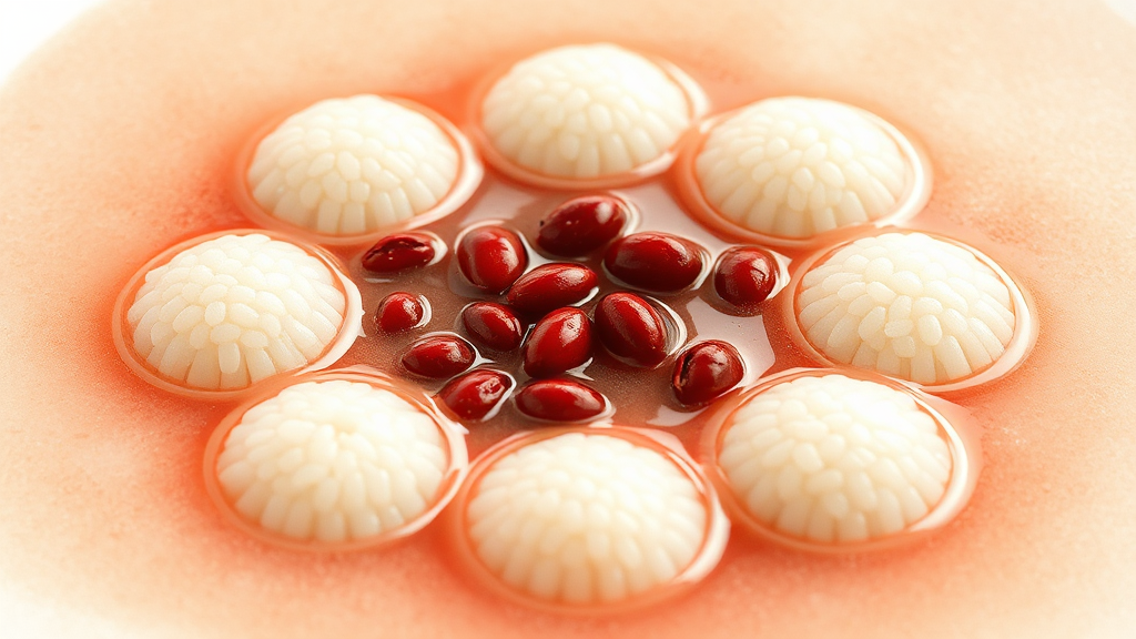 쫄깃한 새알심 만들기 (watercolor 스타일)