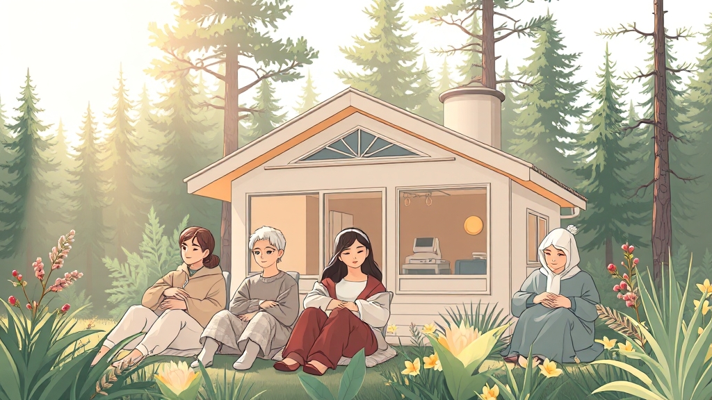 요양병원 선택 시 고려 사항 (illustration 스타일)