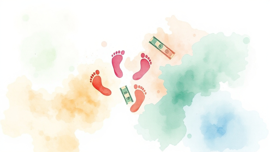 지역별 출산육아지원금 지자체 혜택 비교 (watercolor 스타일)