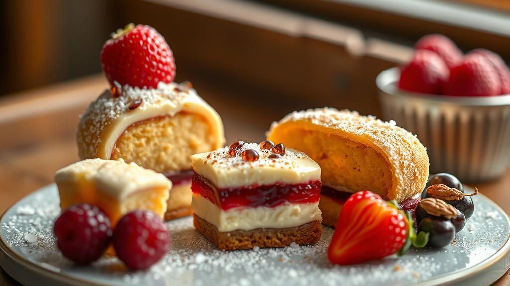 디저트 철학 (realistic 스타일)