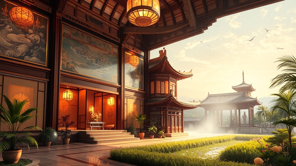 교태전 내부 관람 코스 및 포인트 (illustration 스타일)