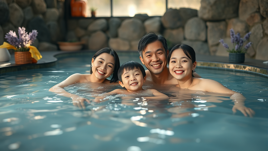 접근성 좋은 온천 숙소 비교 (realistic 스타일)