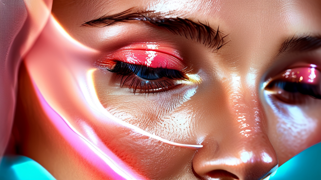 팔자주름 필러의 원리: 히알루론산의 마법 (realistic 스타일)