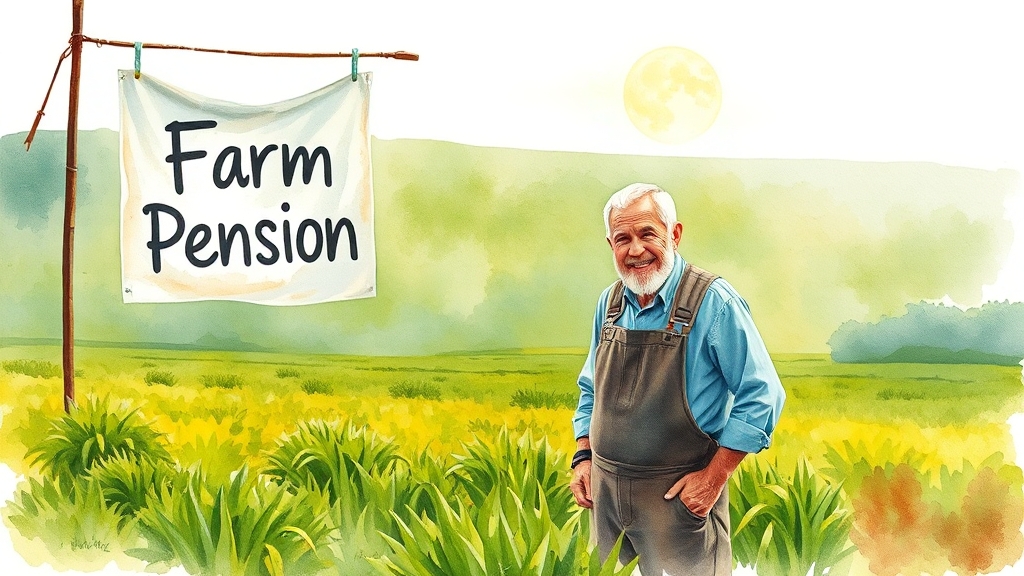 농지연금, 미래를 위한 현명한 선택 (watercolor 스타일)
