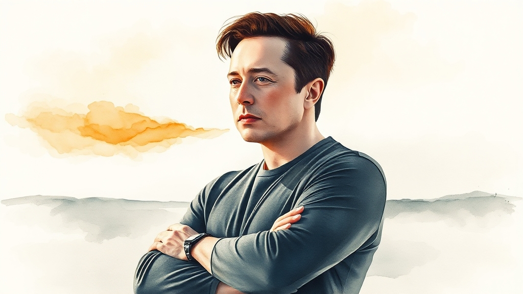 테슬라 주가에 미치는 영향 (watercolor 스타일)