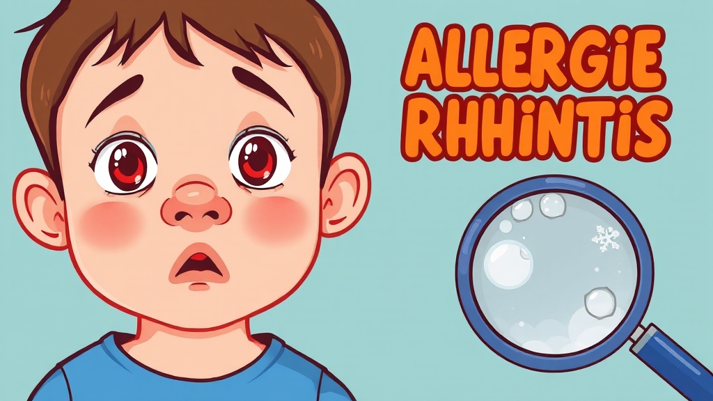 알레르기 비염과 감기 차이점 (cartoon 스타일)