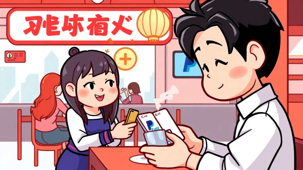 스테이블코인, 어떻게 결제할까? (cartoon 스타일)