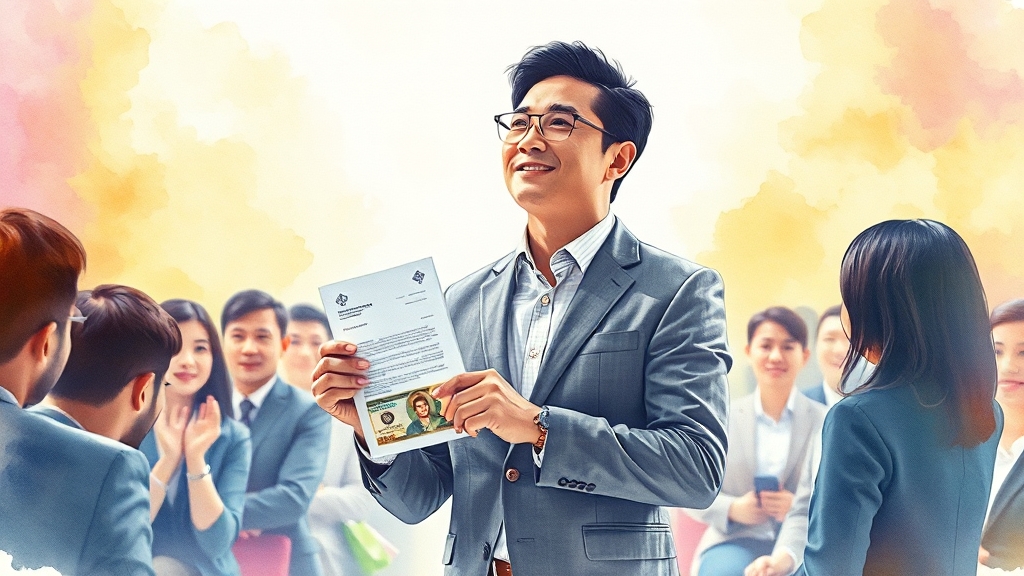 정부 지원 & 신용보증기금 활용 (watercolor 스타일)