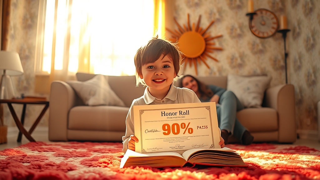 시험 합격, 어렵지 않아요! (realistic 스타일)