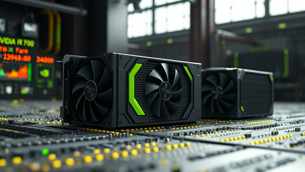 AI 칩 시장 현황과 엔비디아의 독보적 위치 (realistic 스타일)