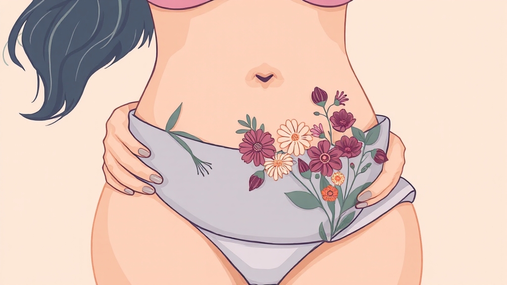 자궁 건강을 위한 생활 습관 (illustration 스타일)