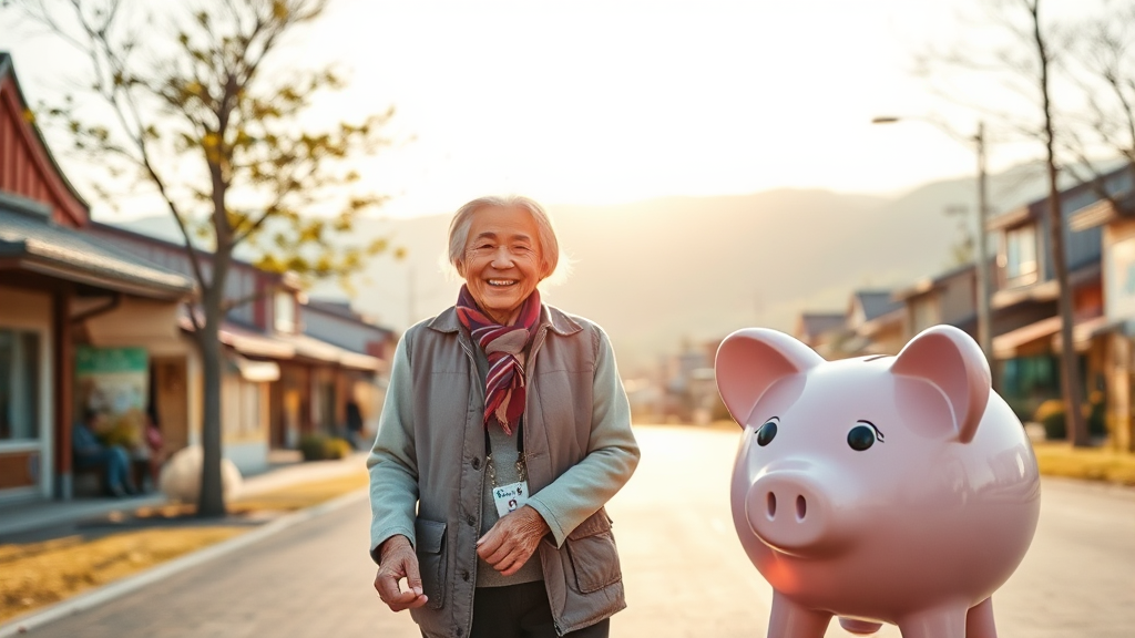 경남도민연금, 무엇이 특별할까요? (realistic 스타일)