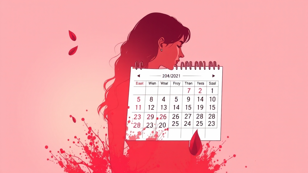 배란혈과 임신 가능성 (illustration 스타일)